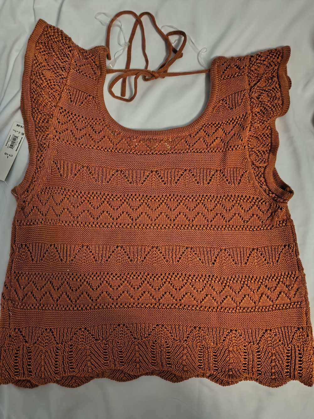 No Boundaries Mauve Knit 2-Piece Set Sleeveless Scoop Neck Top & Shorts Large - Picture 4 of 6